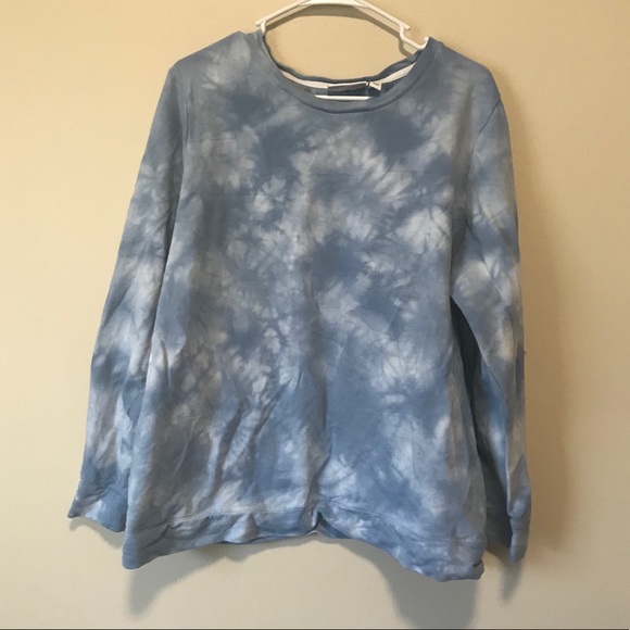 Sweaters - Pastel Blue Tie Dye Crewneck Sweater Size XL